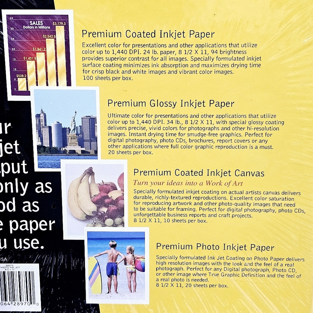 Officemax Premium Glossy Inkjet Photo Paper 75 Sheets 8.5x11" 9 Mil Professional - Picture 7 of 12
